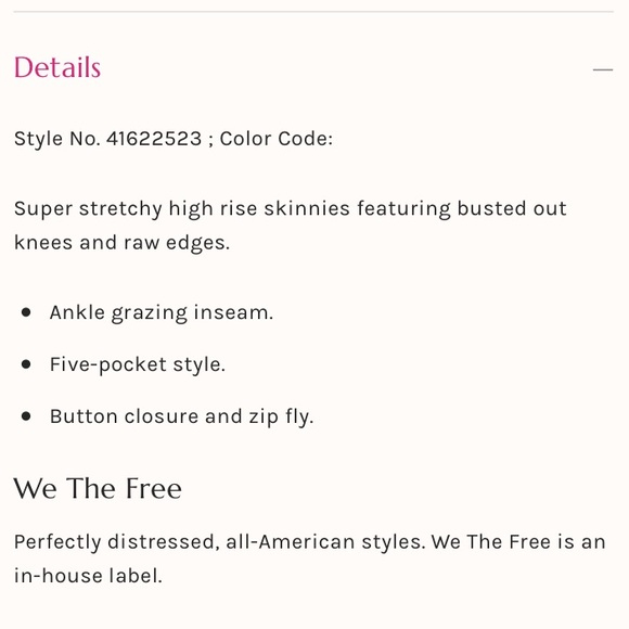 NWT Free People Busted Knee Skinny Jean - Picture 3 of 8